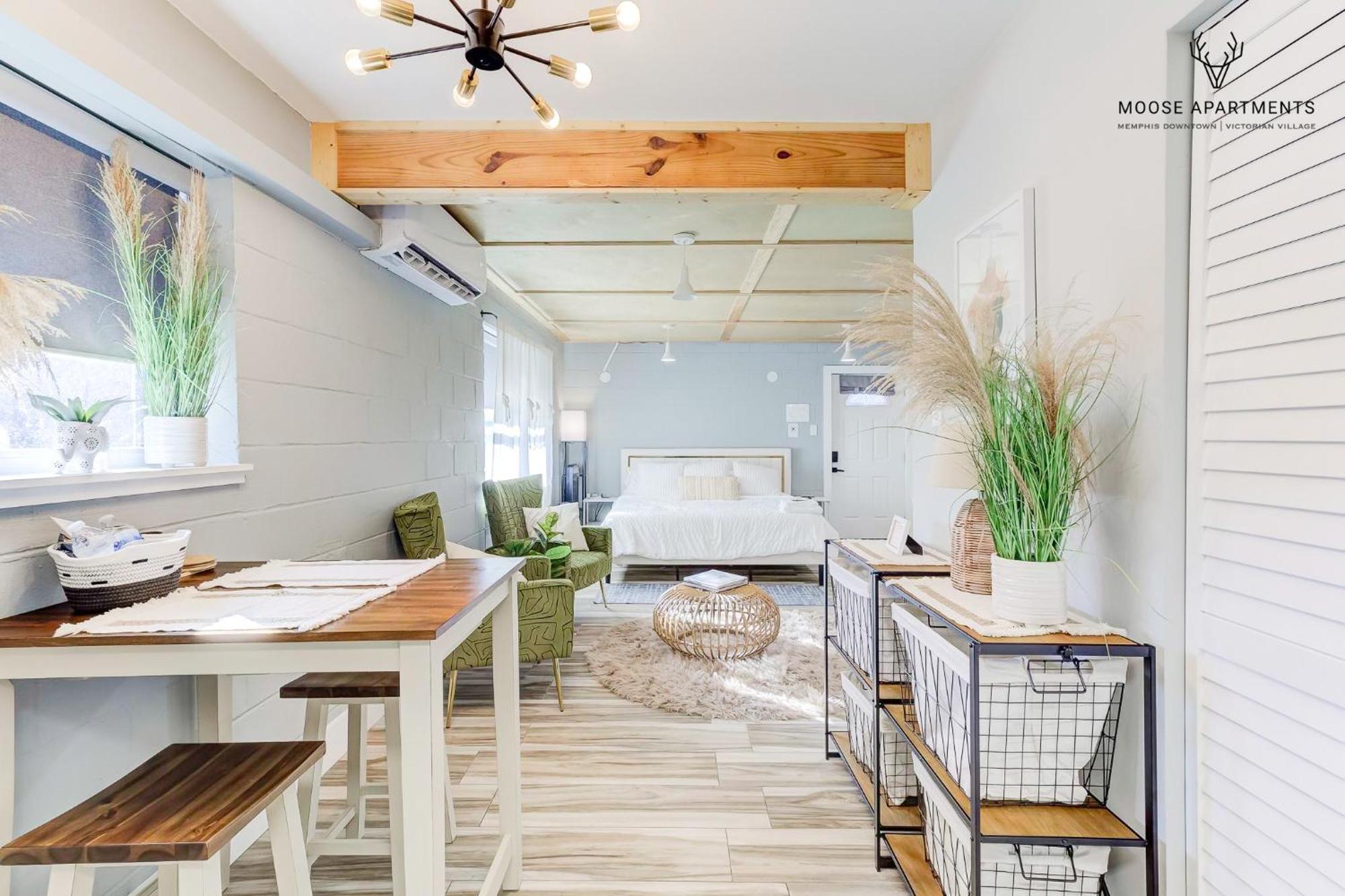 The Moose #6 - Modern Luxe Studio With Free Parking & King Bed Memphis Buitenkant foto